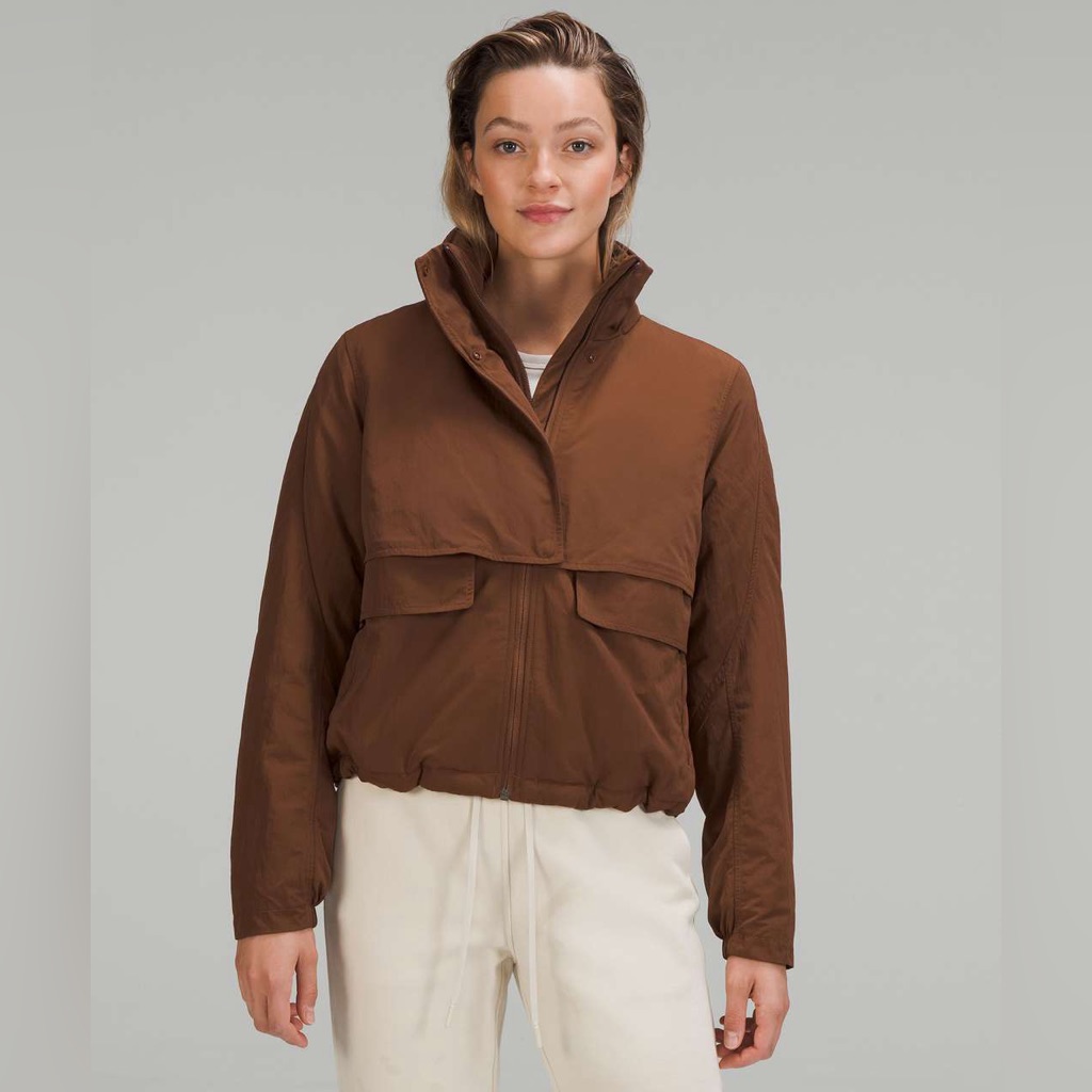 Lululemon Always Effortless Insulated Jacket Size 2 Roasted Brown